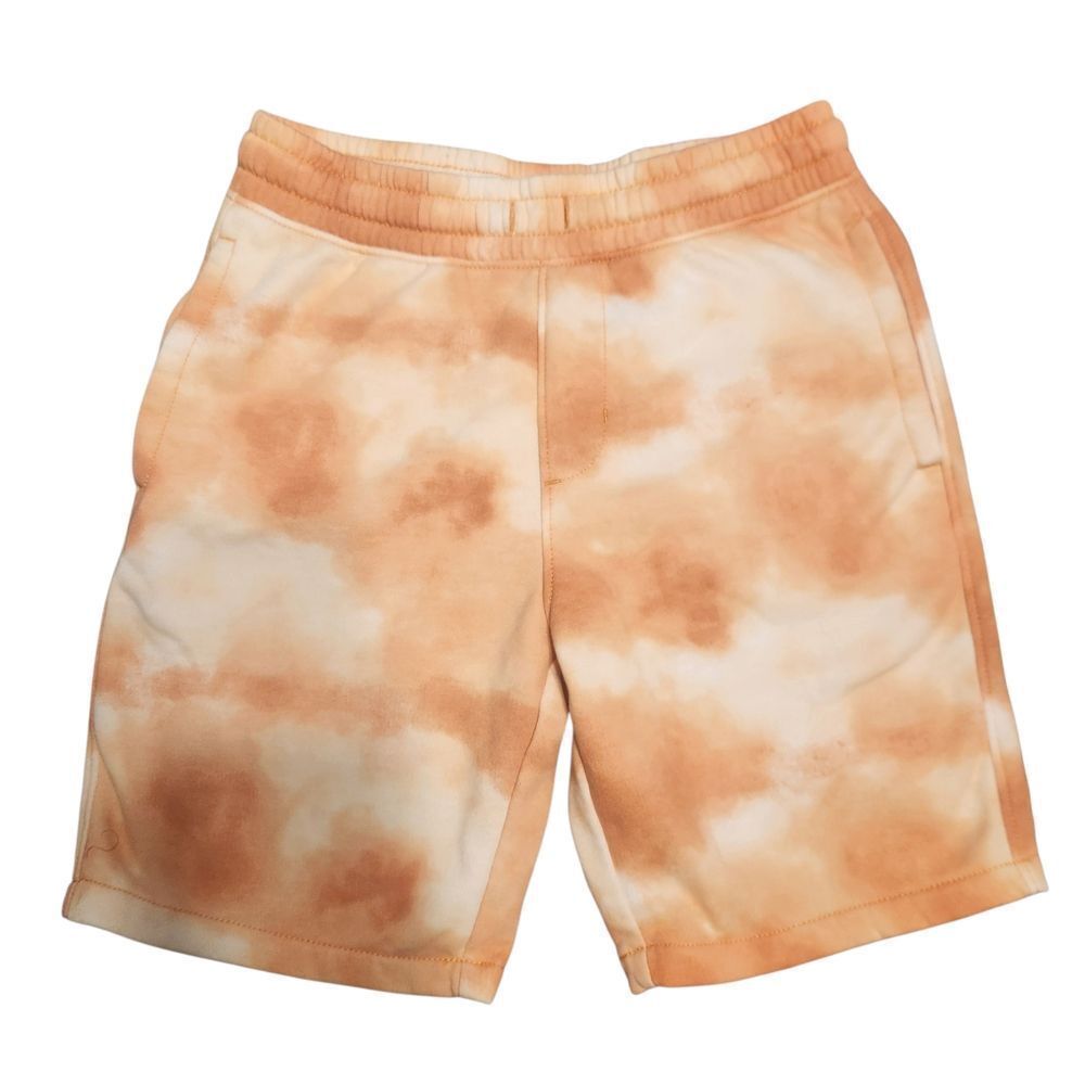 Old Navy Boys Large Tiedye Jogger Shorts Orange White
